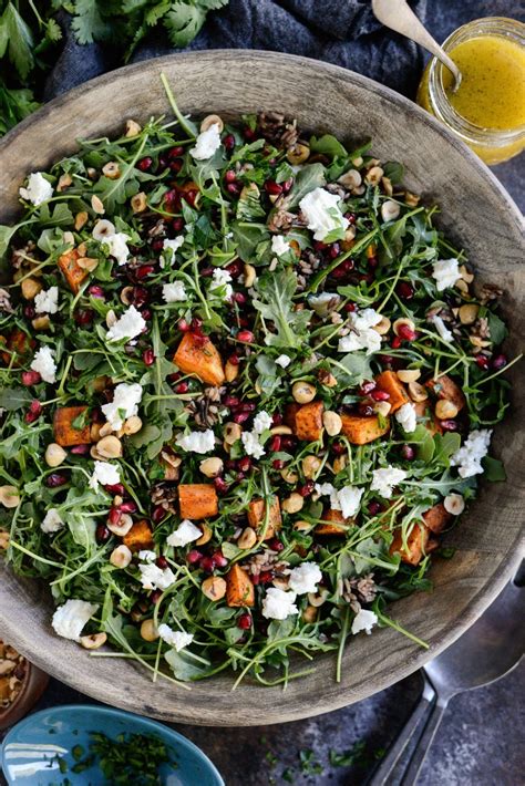 Sweet Potato Wild Rice Arugula Salad Did This Without Pomegranate And
