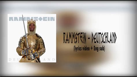 Rammstein Deutschland Lyrics Video English Sub Youtube