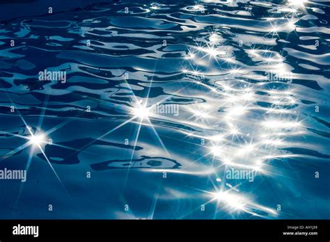 Rippling Water With Starburst Highlights Stock Photo 4677176 Alamy