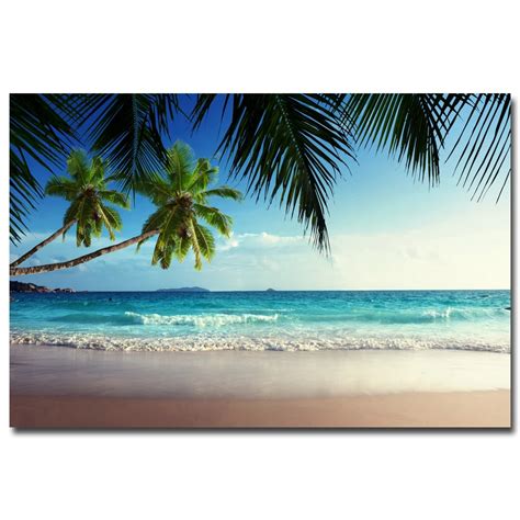 Hawaii Tropical Sea Beach Seascape Art Silk Poster Print 13x20