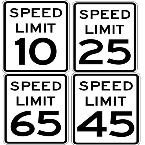 Traffic Signs And Safety R2 1 18x24 Speed Limit Sign