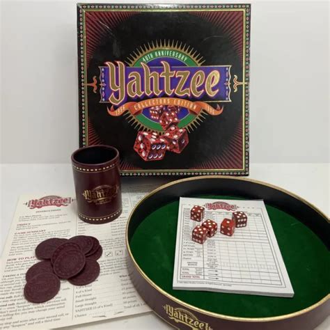 Yahtzee 40th Anniversary Collectors Edition Dice Game Complete Milton