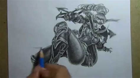 League Of Legends Drawing Champions Vayne Youtube