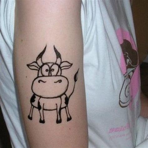 Cute Cows Tattoosadorable Cute Cow Tattoo Cow