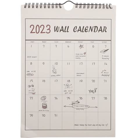 Hemoton Calendar Wall 2022 Calendar Hanging 2022 Planner Spiral Small