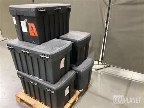 Surplus 5 Contico Xtreme Tuff Storage Cases In Chambersburg