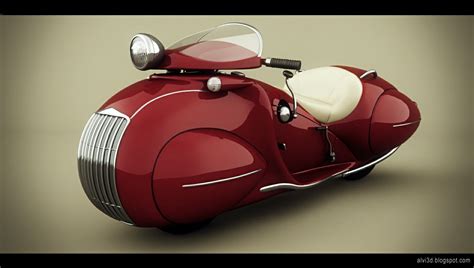 Red 1930 Henderson Kj Streamline Henderson Motorcycle