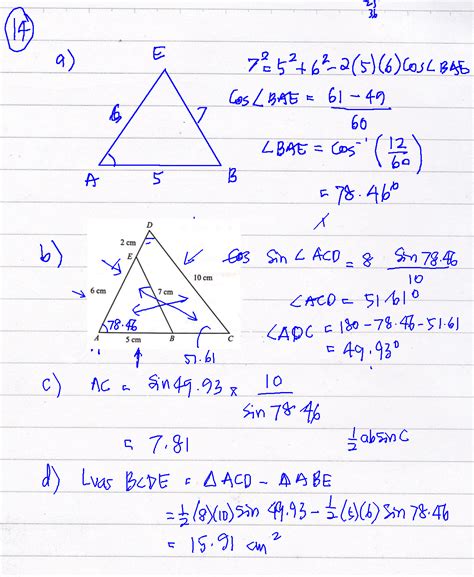 Penyelesaian Segitiga Matematik Tambahan Tingkatan 4