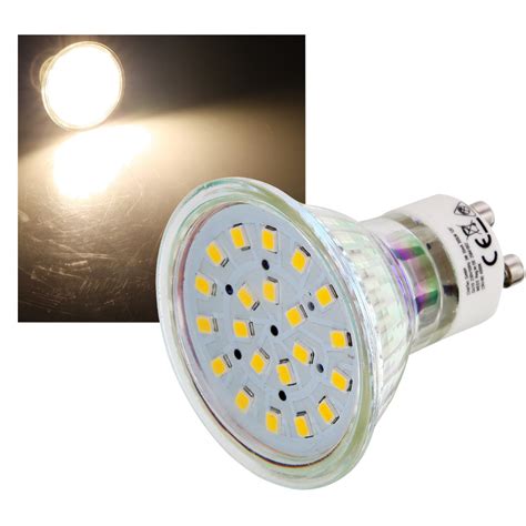 Led Spot Leuchtmittel Gu10 Klar 3w 120° Licht Lampe Strahler 230v