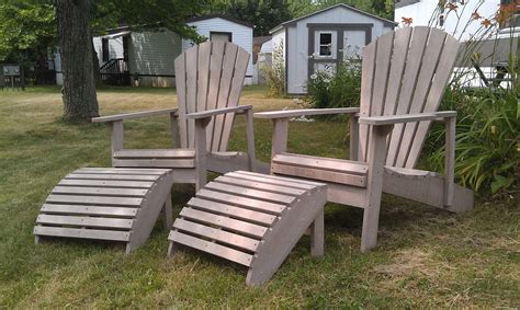 Adirondack Chairs Made From Reclaimed Composite Decking So In A Sense