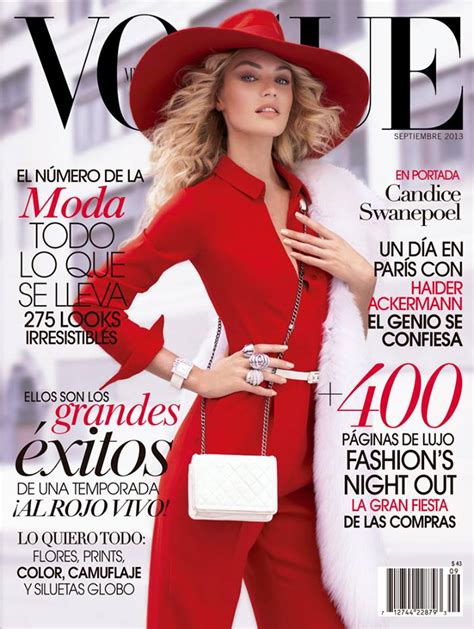 Candice Swanepoel Is Red Hot For Vogue Mexicos September 2013 Cover