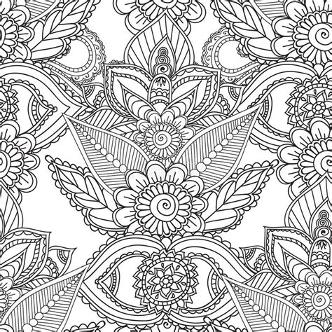 Here's a list of the best unique, easy and advanced coloring pages for adults. Coloring Pages For Adults. Seamles Henna Mehndi Doodles ...