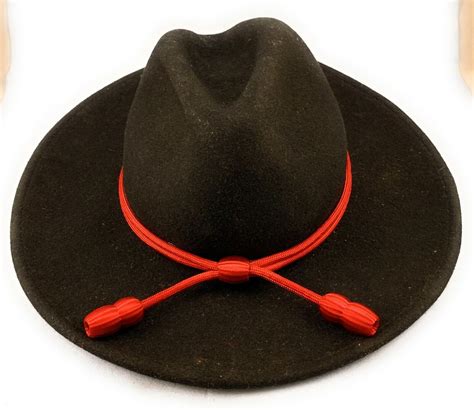 State Trooper Artillery Red Scarlet Acorn Stetson Hat Band