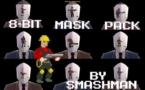 8 Bit Spy Mask Pack [team Fortress 2] [mods]