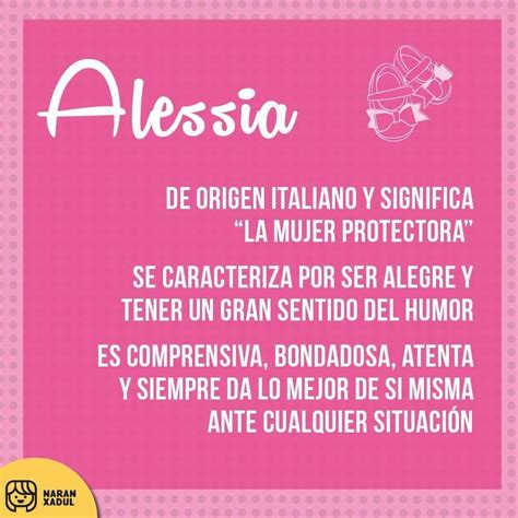 A Pink Poster With The Words Alesia Written In Spanish On It And An