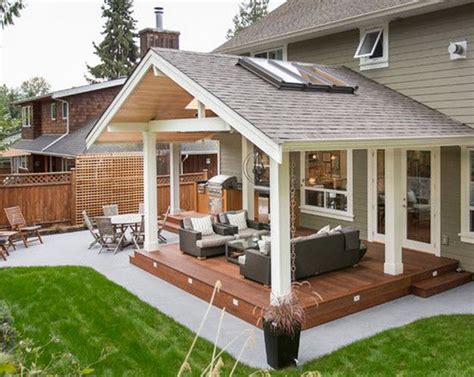 Detached Outdoor Patio Covered Patios Wooden Roof Ideas