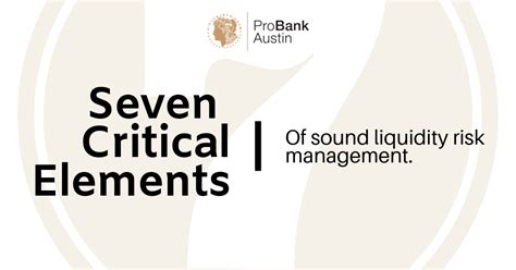 In the wake of the 2008 financial credit crisis, investment firms have recognized the need for more robust liquidity risk management tools and procedures. 7 Critical Elements of Sound Liquidity Risk Management ...