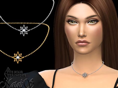 Starry Short Chain Necklace By Natalis At Tsr Sims 4 Updates