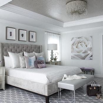 Maybe you would like to learn more about one of these? Gray and Silver Bedroom with Gray Tray Ceiling | Silver ...