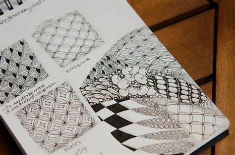 Basically the book just talks about it. How To's Wiki 88: How To Zentangle For Beginners