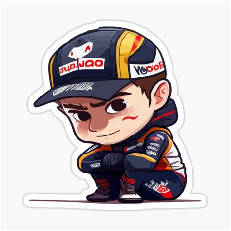 Max Verstappen Chibi Anime Sticker For Sale By Yaiba Redbubble
