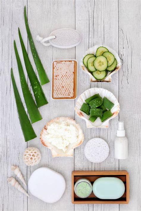 Natural Skincare Ingredients Stock Photo Image Of Organic Fresh