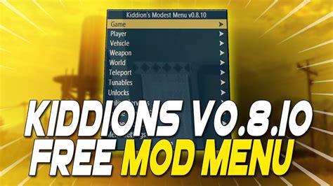 Kiddions V0810 Mod Menu Free Undetected Gta 5 Online Pc 153