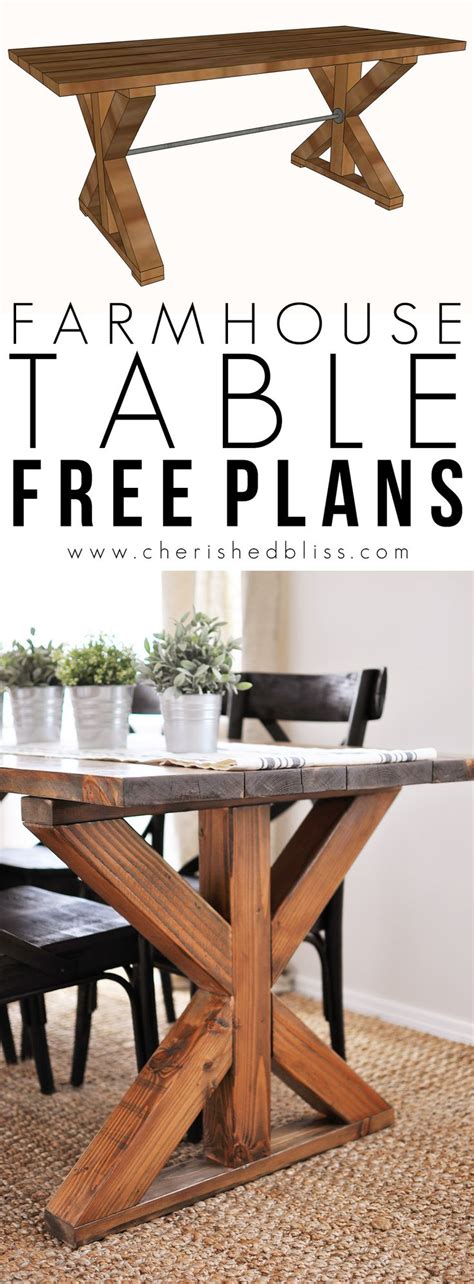 X Brace Farmhouse Table | Diy dining room table, Diy ... My finger hurts from editing all the pictures.