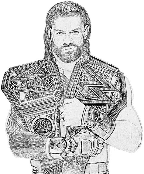 Rate My Roman Reigns Drawing That I Finally Finished After Three Months