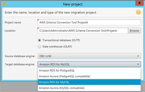 AWS Database Migration Service と AWS Schema Conversion Tool がソースとしての