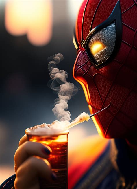 Lexica Spider Man Smoking Weed 8k Ultrarealistic