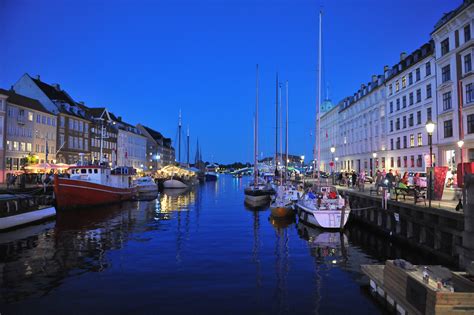 Hình ảnh Copenhagen đêm Cơ Thể Của Nước Đường Thuỷ Con Kênh Nước
