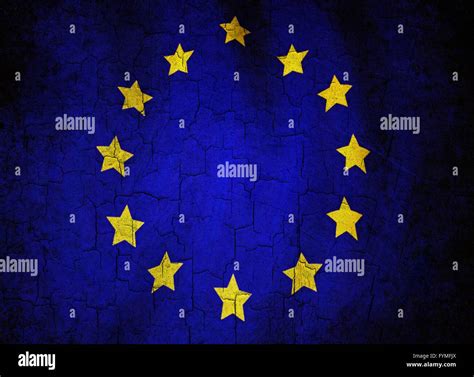 Grunge European Union Flag Stock Photo Alamy