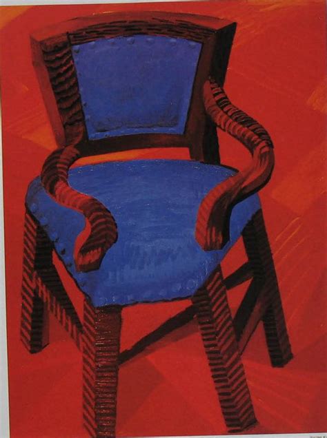 Exhibition Ad Hockney Art Print The Chair David Hockney David