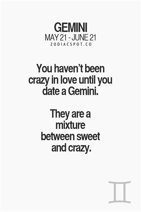 They Are Also Crazy In Love Gemini Zodiac Quotes Gemini Quotes