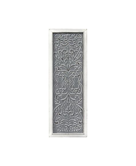 Stratton Home Décor Stratton Home Decor Metal Embossed Panel Wall Decor