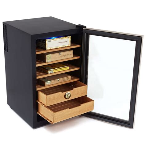 Wine cooler and cigar humidor center. CHC-251S Whynter Stainless Steel 2.5 cu. ft. Cigar Cooler ...