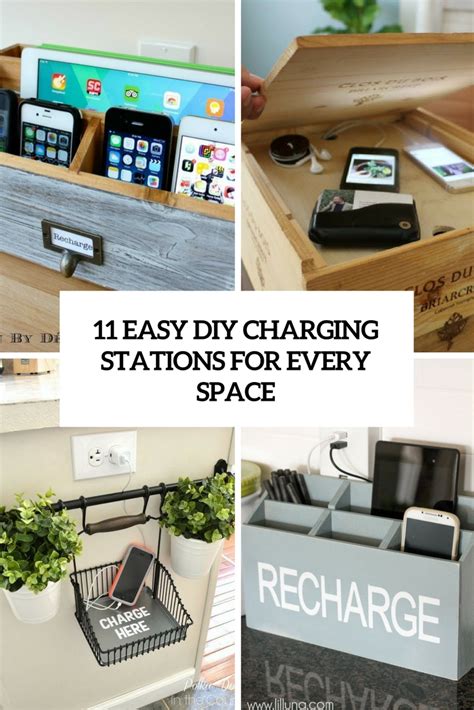 11 Easy Diy Charging Stations For Every Space Shelterness