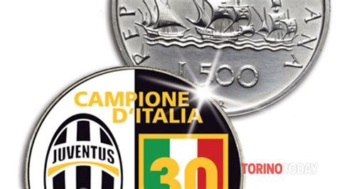 Moneta scudetto Juventus: 500 lire con 30 scudetti da Bolatti