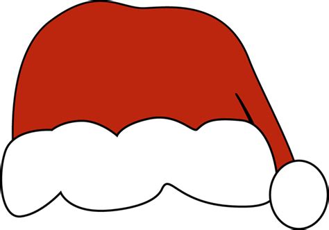 Big Red Santa Hat Clip Art Big Red Santa Hat Image Printable Christmas Ornaments Santa Hat