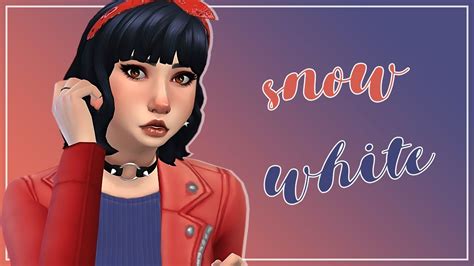 Snow White 🍎 Sims 4 Create A Sim Cc Links Youtube