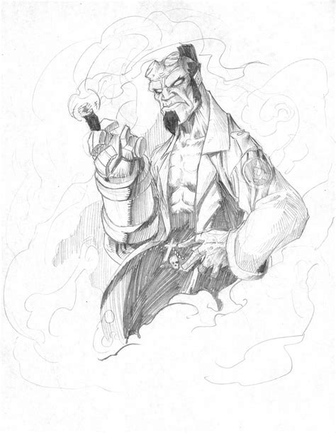 Hellboy Sketch By Grimmwerkz On Deviantart