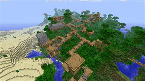 Jungle Town Bridges Houses Everything Minecraft Map