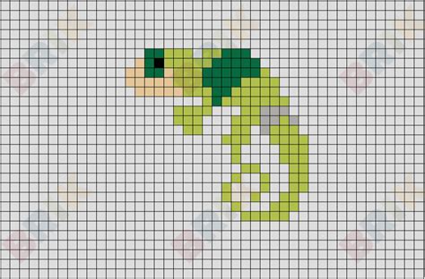 Chameleon Pixel Art Wzory I Sztuka
