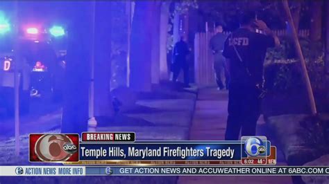 1 Maryland Firefighter Dead Another Injured After Shooting 6abc