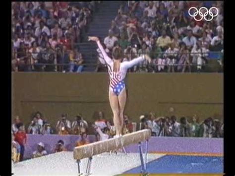 Mary Lou Retton Stunning Individual All Round Gold Los Angeles Olympics Youtube