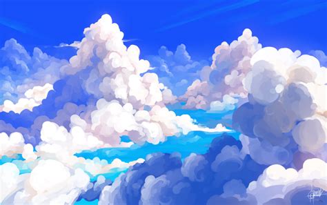 Clouds By Shark Bites On Deviantart Sky Art Environment Concept Art