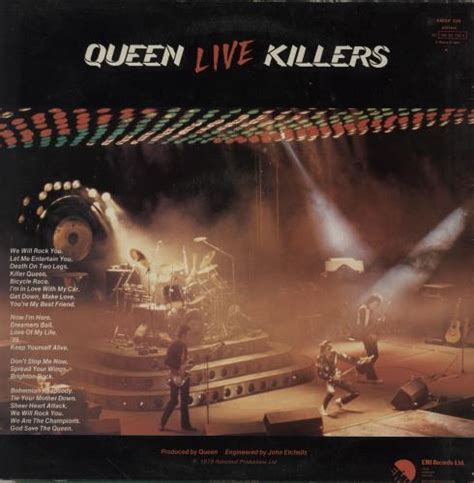 Queen Live Killers Stickered Uk 2 Lp Vinyl Record Set Double Lp