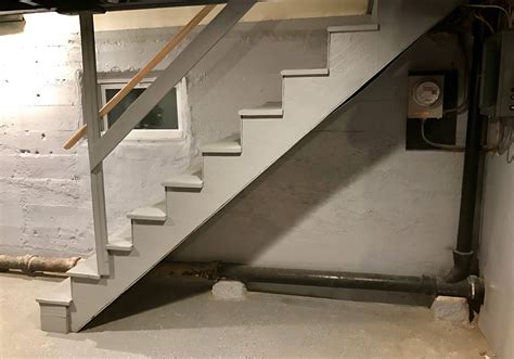 Waterproofing A Concrete Basement Wall With A Staircase In The Way