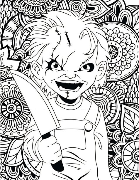 Free Horror Movie Printable Coloring Pages | Costume Supercenter Blog